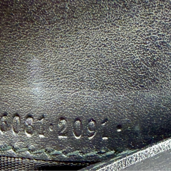 Gucci Sylvie Compact Trifold Wallet Black Leather | Sherry Line - Picture 7 of 8